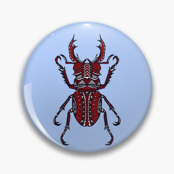 Item preview, Red Tribal Stag Beetle designed and sold by Steeb757.
