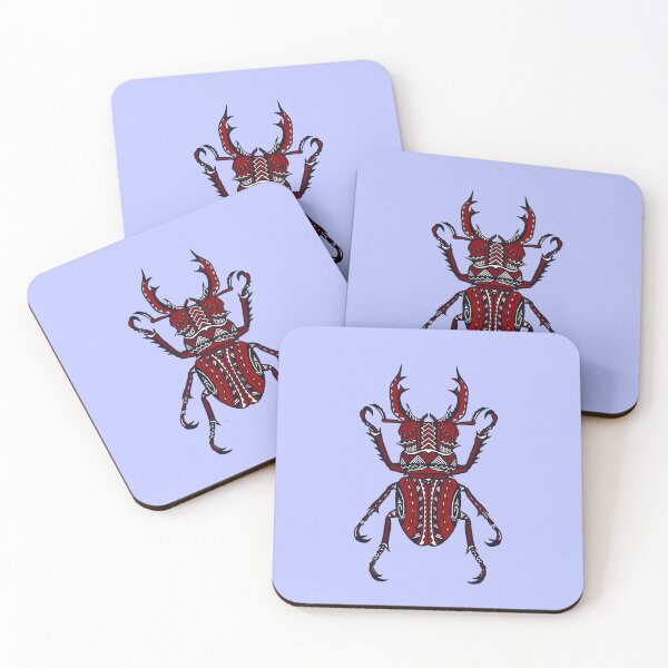 Item preview, Red Tribal Stag Beetle designed and sold by Steeb757.