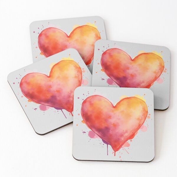 Item preview, Watercolor heart designed and sold by CreativeJunglee.