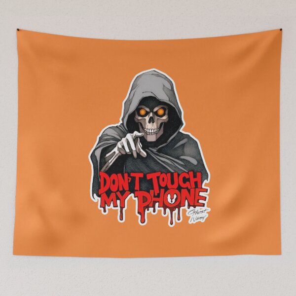 Item preview, Don’t Touch My Phone Skull Sticker designed and sold by Kuber16.