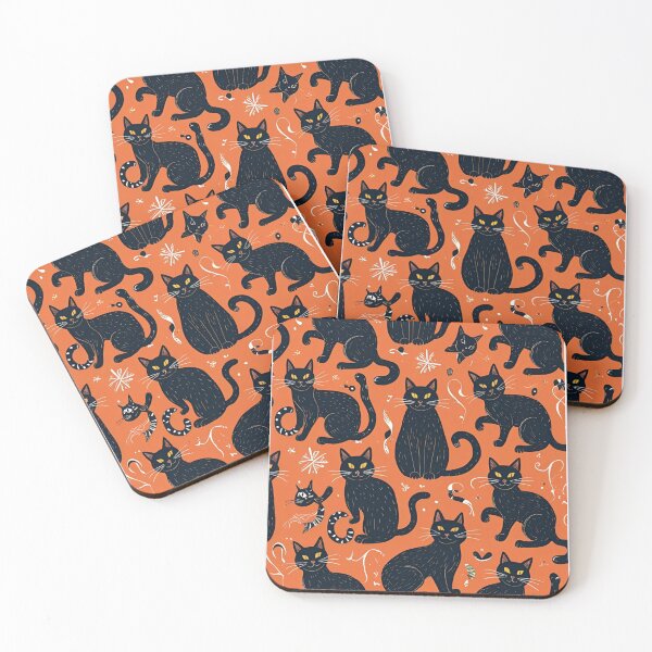 Item preview, Black Cat Pattern designed and sold by PatronesKawai.
