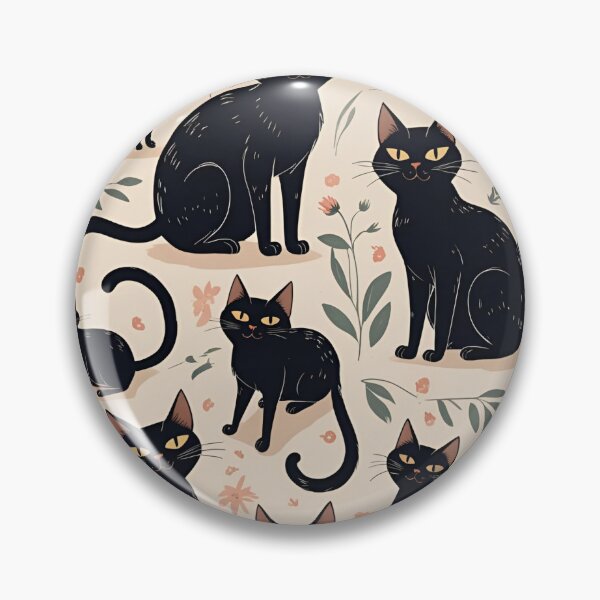 Item preview, Black Cat Pattern designed and sold by PatronesKawai.