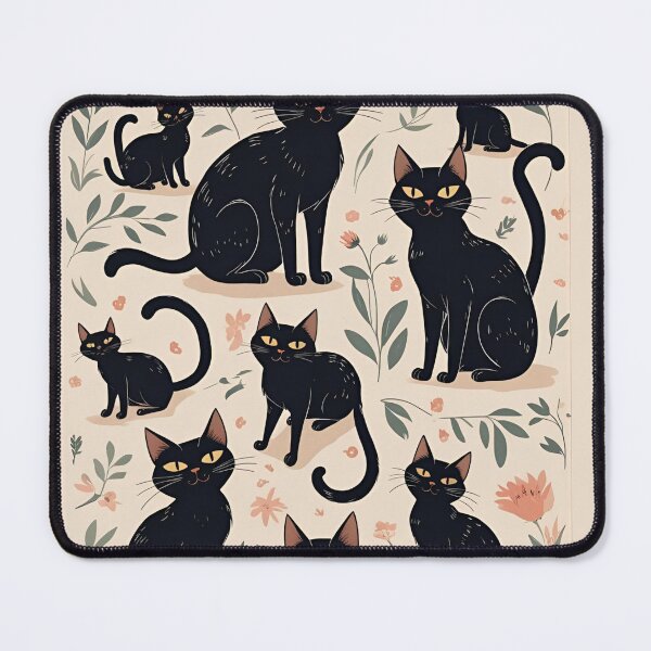 Item preview, Black Cat Pattern designed and sold by PatronesKawai.
