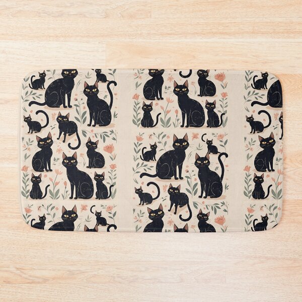 Item preview, Black Cat Pattern designed and sold by PatronesKawai.