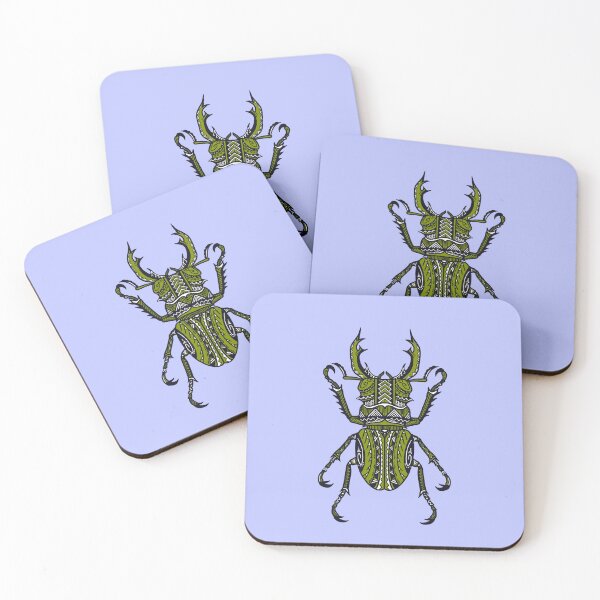 Item preview, Light Green Tribal Stag Beetle designed and sold by Steeb757.