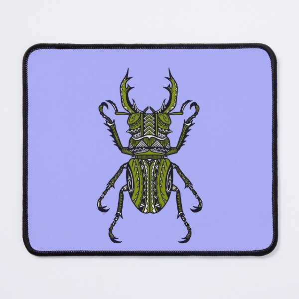 Item preview, Light Green Tribal Stag Beetle designed and sold by Steeb757.