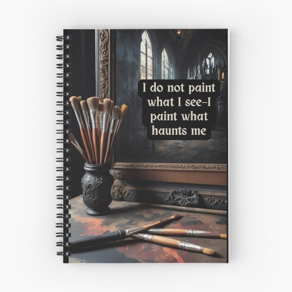 Item preview, I Paint What Haunts Me – Gothic Artist Quote Design for Creatives & Art Therapy designed and sold by dreamparlor.