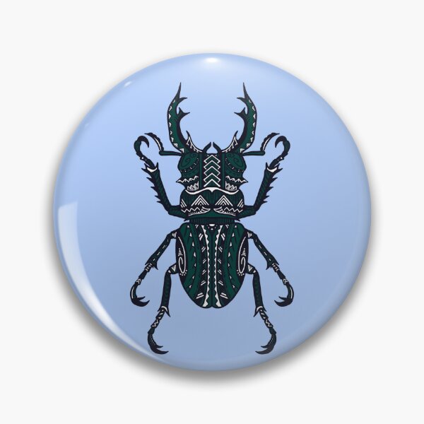 Item preview, Green Tribal Stag Beetle designed and sold by Steeb757.