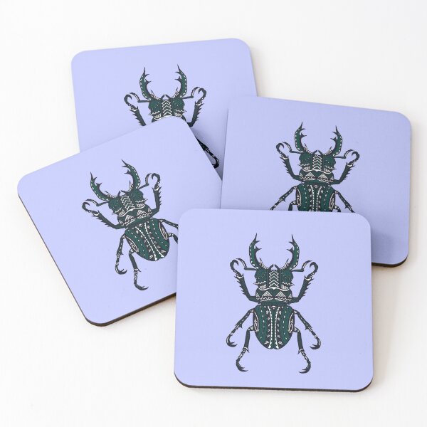 Item preview, Green Tribal Stag Beetle designed and sold by Steeb757.