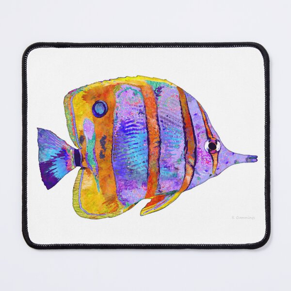 Item preview, Sea Butterfly Fish Art designed and sold by Sharon Cummings Art.