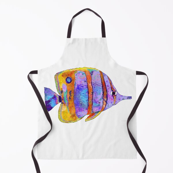 Item preview, Sea Butterfly Fish Art designed and sold by Sharon Cummings Art.