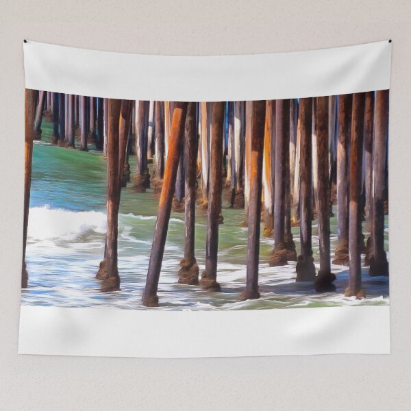 Item preview, Pismo Pier Pilings Abstract designed and sold by BarbaraSnyder.