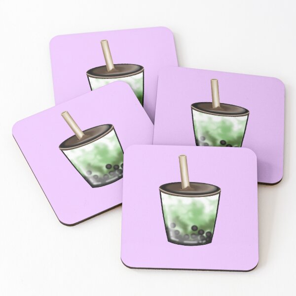 Item preview, A refreshing, caffeinated Matcha Bubble Tea with soft tapioca pearls and a wide straw designed and sold by katecheerycake.