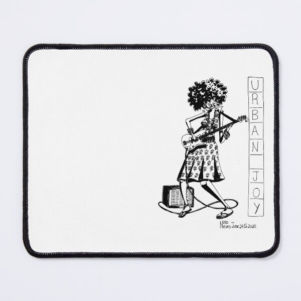 Item preview, Woman Playing Bass Guitar - Urban Joy designed and sold by NunoNevesComics.