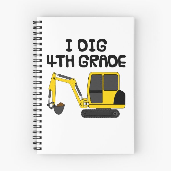 Item preview, I Dig 4th Grade, Construction Digger, First Day Of School designed and sold by doodlerob.