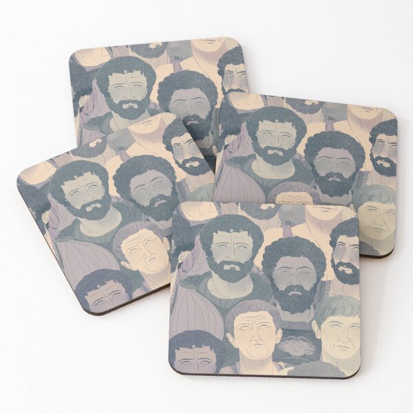 Item preview, Five Good Roman Emperors pattern - slate designed and sold by flaroh.