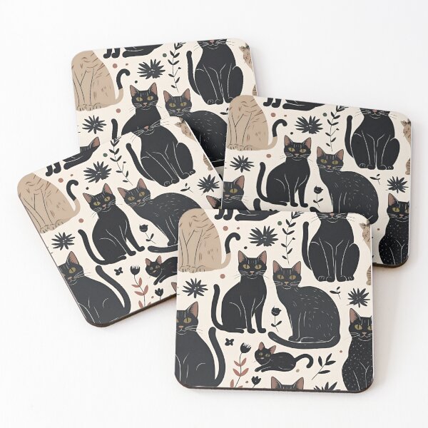 Item preview, Black Cat Pattern designed and sold by PatronesKawai.