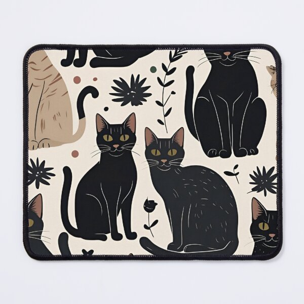 Item preview, Black Cat Pattern designed and sold by PatronesKawai.