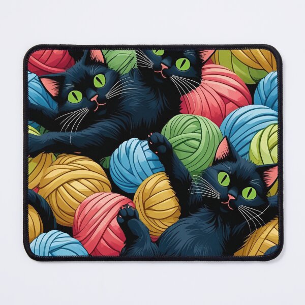 Item preview, Black Cat Pattern designed and sold by PatronesKawai.