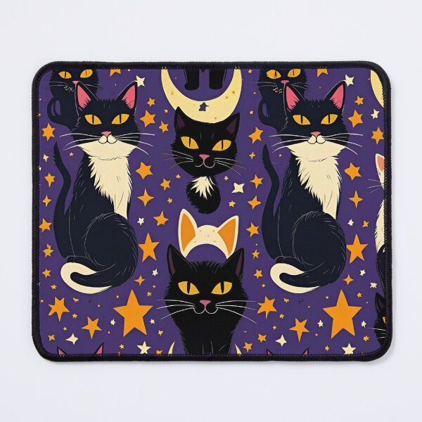 Item preview, Black Cat Pattern designed and sold by PatronesKawai.