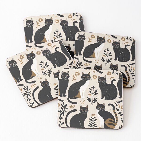 Item preview, Black Cat Pattern designed and sold by PatronesKawai.