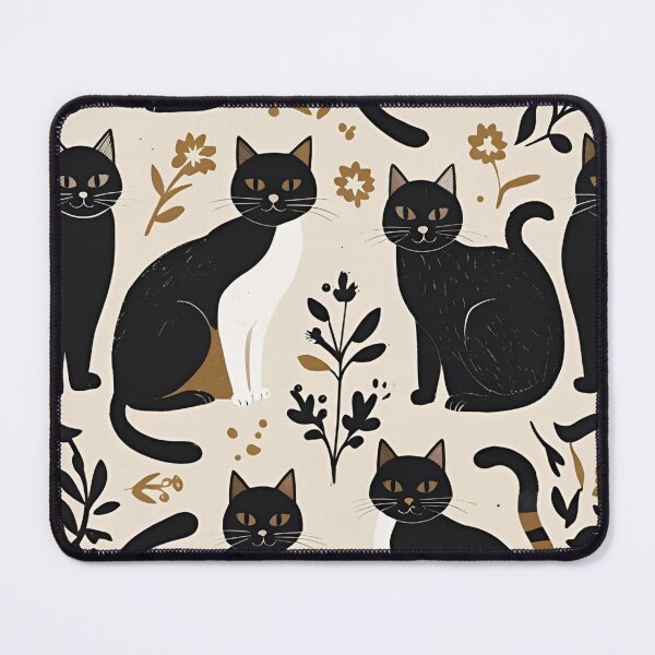 Item preview, Black Cat Pattern designed and sold by PatronesKawai.