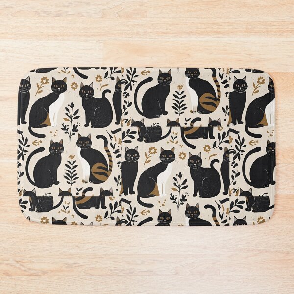 Item preview, Black Cat Pattern designed and sold by PatronesKawai.