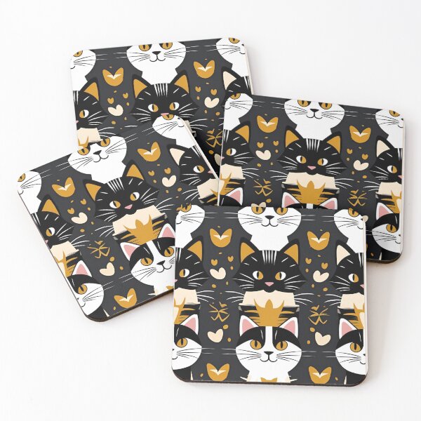 Item preview, Black Cat Pattern designed and sold by PatronesKawai.