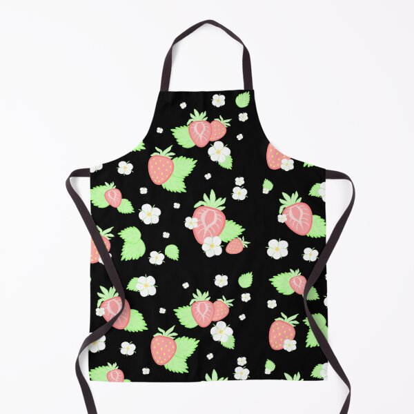 Item preview, Delicate strawberries in pastel shades with fresh green leaves and delicate white blossoms designed and sold by katecheerycake.