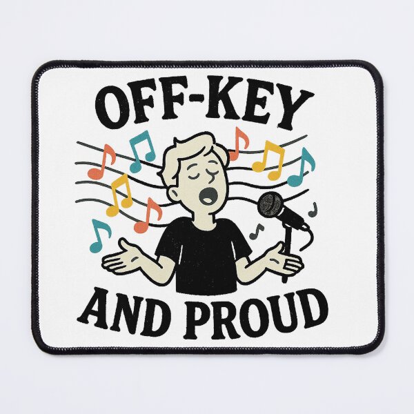 Item preview, Off-Key and Proud - For Karaoke Singers designed and sold by mintytees.
