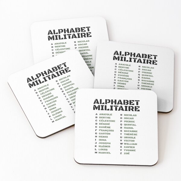 Item preview, Military Alphabet – French Phonetic Code designed and sold by AnnSign.