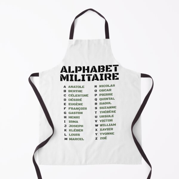 Item preview, Military Alphabet – French Phonetic Code designed and sold by AnnSign.