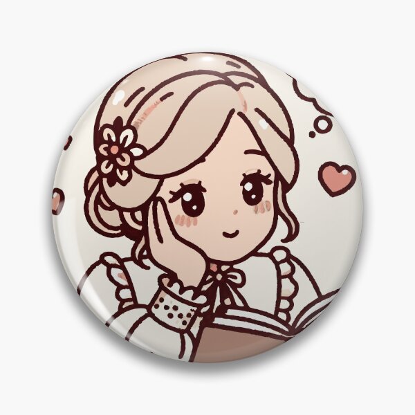 Item preview, Victorian Romantic Marginalia Girl – Annotated Book Lover Art designed and sold by MAGICKEY2024.