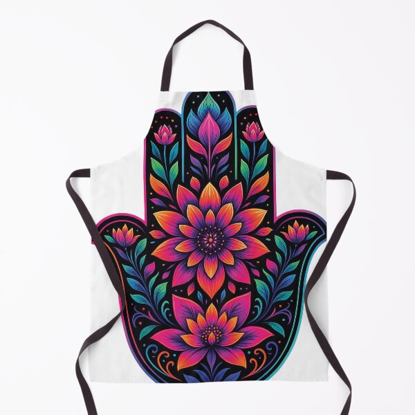 Item preview, Colorful Hamsa Hand with Floral Mandala – Boho Spiritual Protection Art designed and sold by Gold Turtle  Lina.