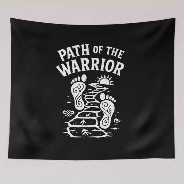 Item preview, Path of the Warrior – Tribal Symbol Footprint Design designed and sold by JPees.