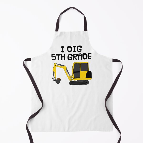 Item preview, I Dig 5th Grade, Construction Digger, First Day Of School designed and sold by doodlerob.