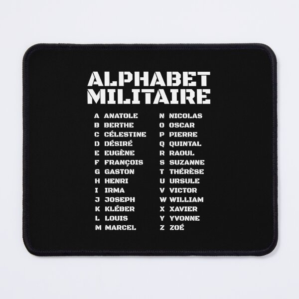 Item preview, Military alphabet – Phonetic code used in France designed and sold by AnnSign.