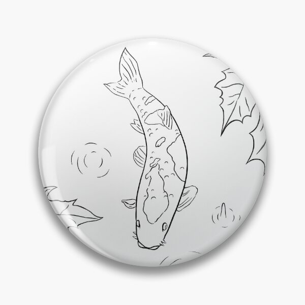 Item preview, Beautiful, iconic koi fish in a pond with gentle raindrops designed and sold by SimpleLifeTs.