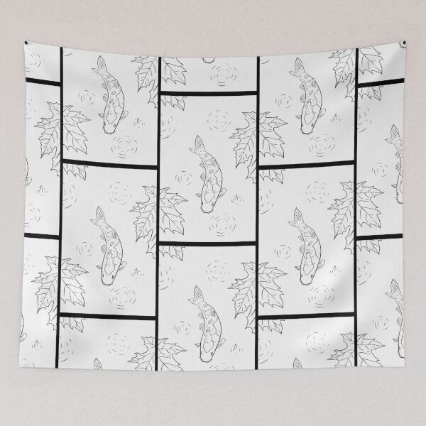 Item preview, Beautiful, iconic koi fish in a pond with gentle raindrops designed and sold by SimpleLifeTs.