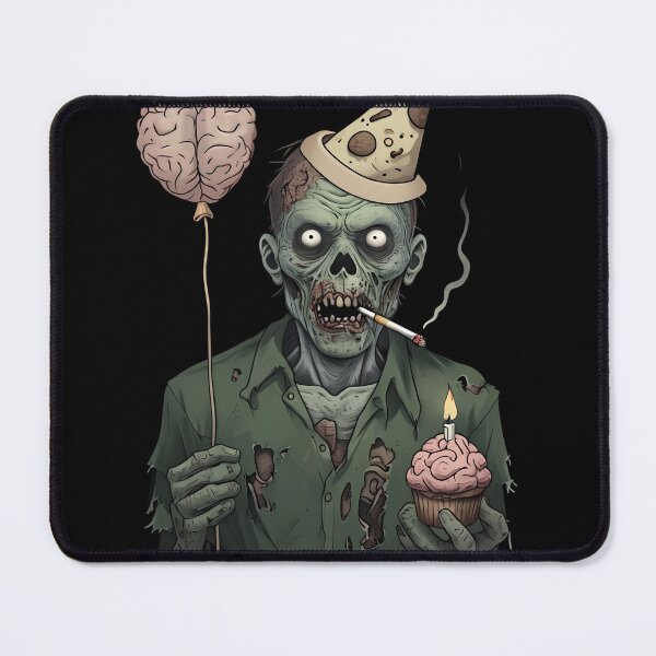 Item preview, Zombie - Happy Birthday ! - Undead with Cupcake designed and sold by NightTimeJ.