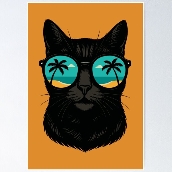 Item preview, Beach Vibes Cat designed and sold by printmala.