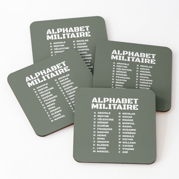 Item preview, Military alphabet – France designed and sold by AnnSign.