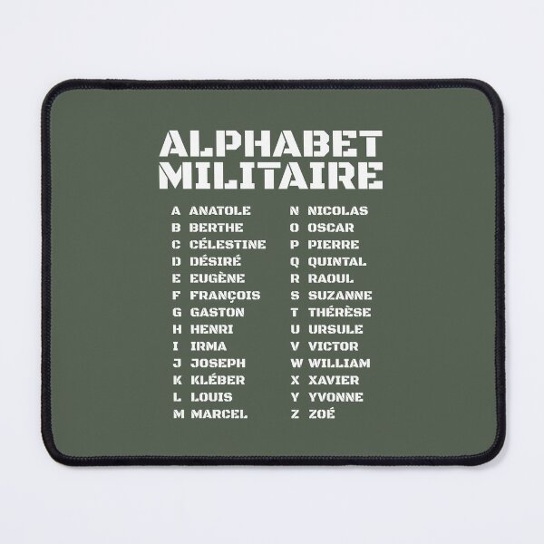 Item preview, Military alphabet – France designed and sold by AnnSign.