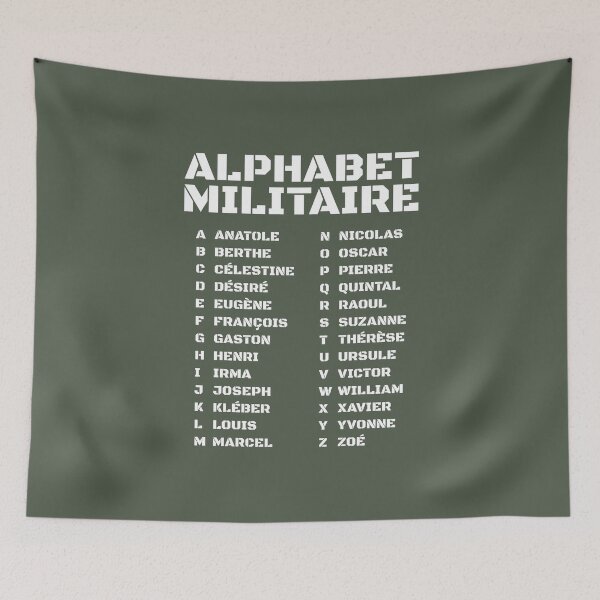 Item preview, Military alphabet – France designed and sold by AnnSign.