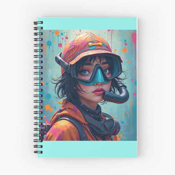 Item preview, Cute gal enjoying snorkeling designed and sold by seahorse crossing.