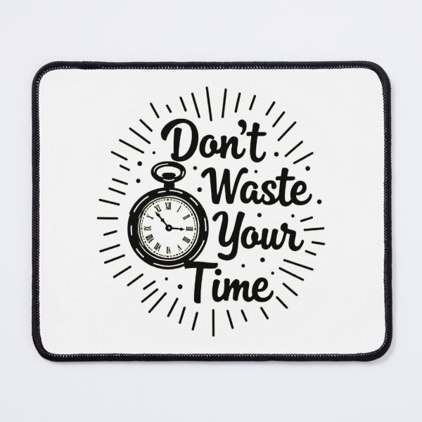 Item preview, Don't Waste Your Time | Productivity & Hustle Mindset | Vintage Clock Design designed and sold by GRITMOOD.