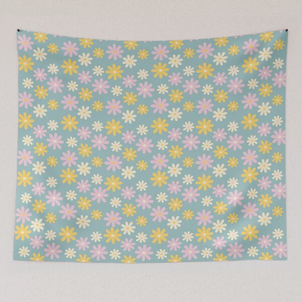 Item preview, 1970s flowers softer muted designed and sold by quinnhopp.