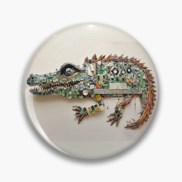 Item preview, Tech Crocodile Collage designed and sold by caracatita75.