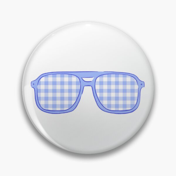 Item preview, Coquette Cowgirl Glasses Sticker – Blue Pastel Western Aesthetic designed and sold by rizdrawings.