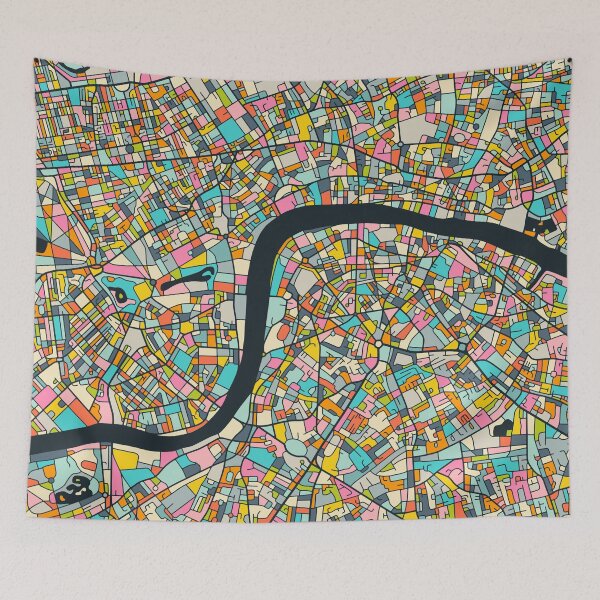 Item preview, LONDON CITY STREET MAP designed and sold by JazzberryBlue.